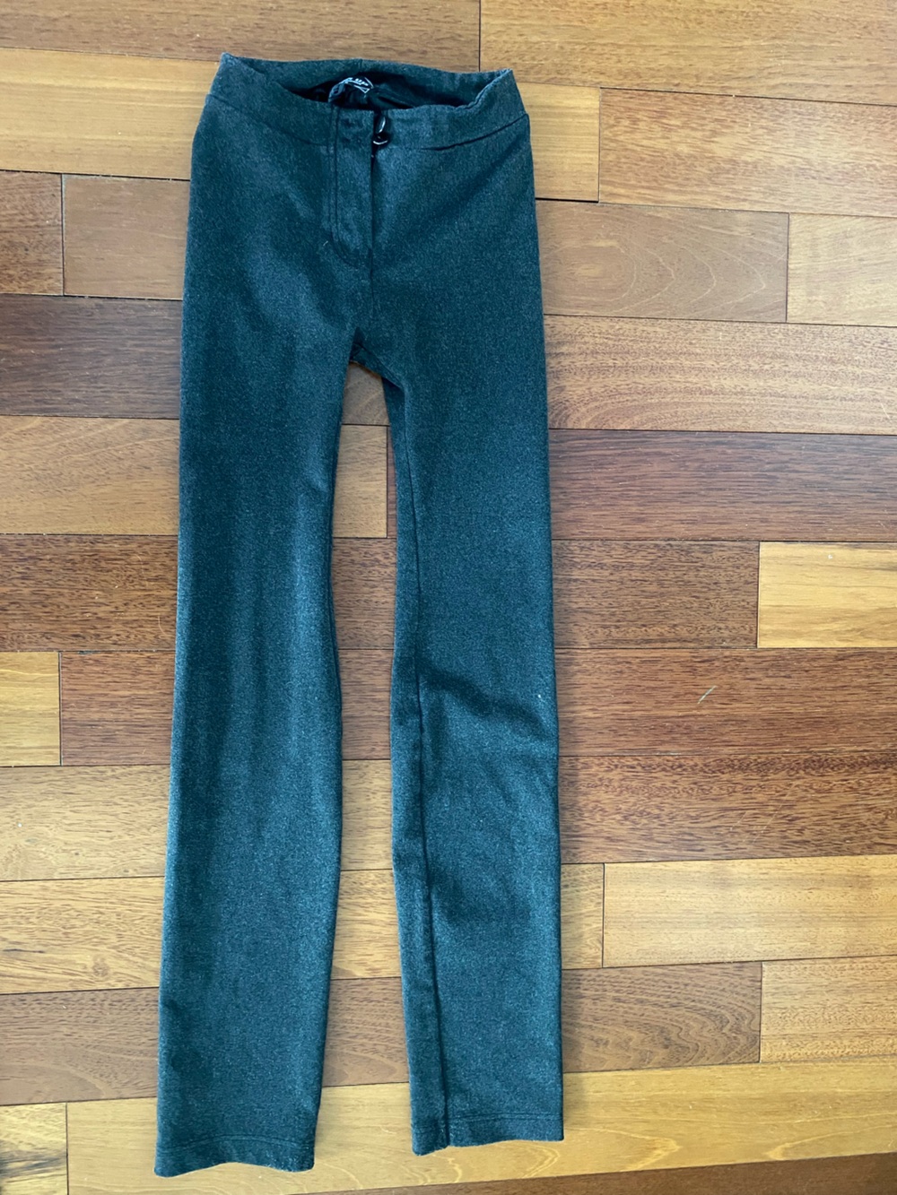 Calzedonia size M Black Glitter Flare Leggings
